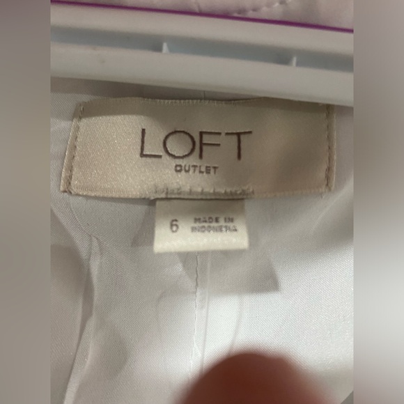 NWT Loft outlet women’s sleeveless dress, blue white stripe, coastal.  Size 6 - Picture 6 of 8